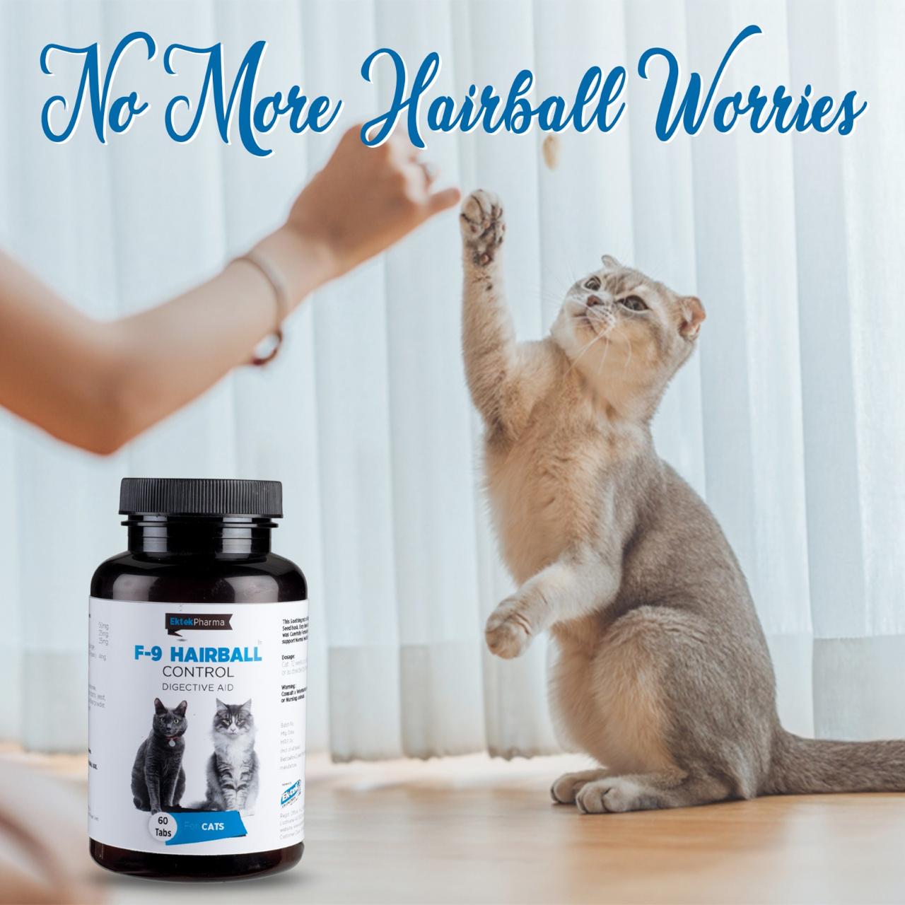 F-9 Hairball Control- 60 Tablets